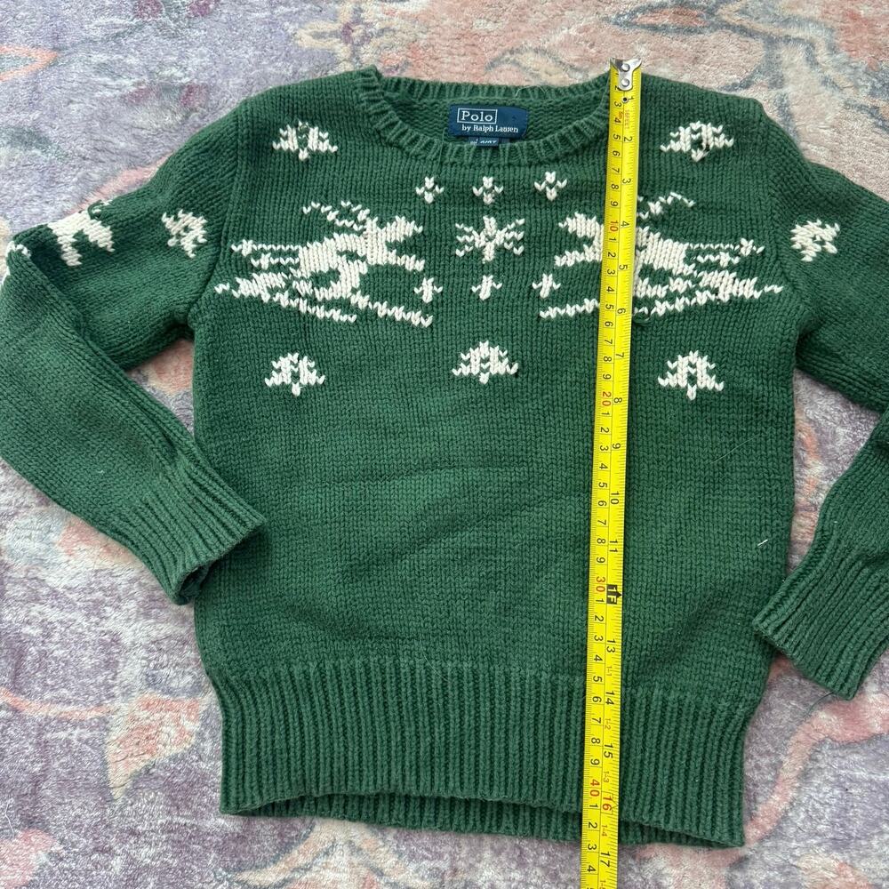 Vtg Youth Ralph Lauren "Ski Man" Sweater Size 4 - Picture 5 of 8